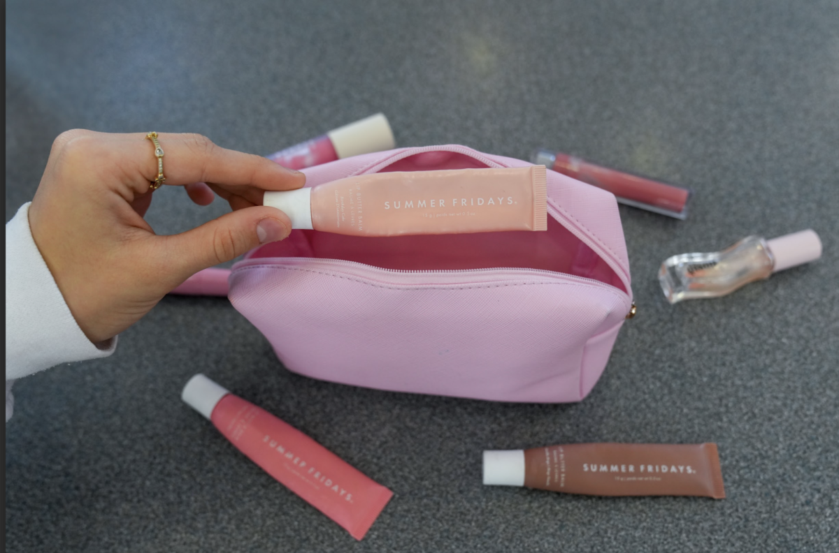 Sophomore Ilaria Bali uses multiple lip products a day, the trending Summer Fridays. This obsession has lead her to have multiple products that are used excessively.